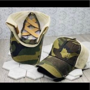 Camouflage Criss Cross Hat ☀️